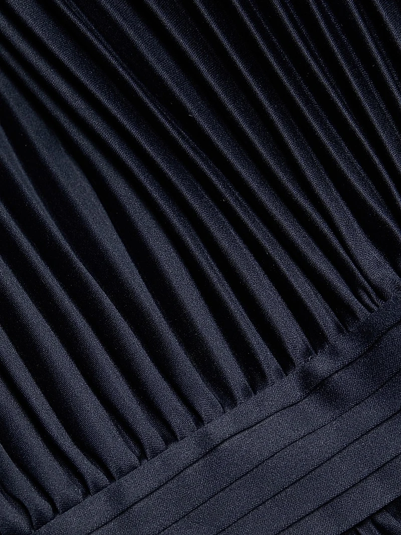 Janey Tiered Shell High-Low Gown