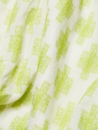 Oak Geometric Cotton One-Shoulder Crop Top