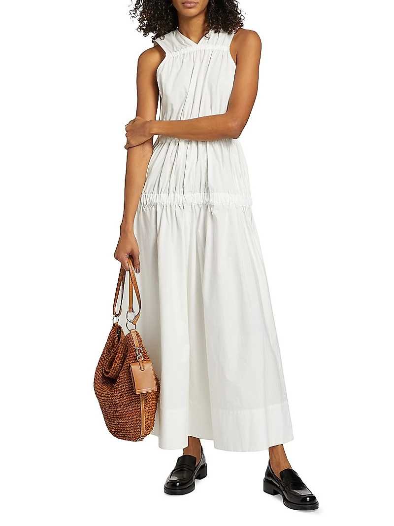 Libby Cotton Poplin Maxi Dress
