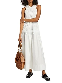 Libby Cotton Poplin Maxi Dress
