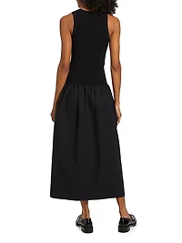Malia Cotton Poplin Midi-Dress