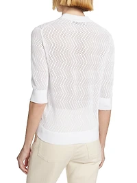 Nicola Pointelle Cotton Sweater