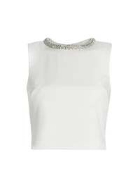 Nia Embellished Crop Top
