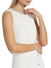 Nia Embellished Crop Top