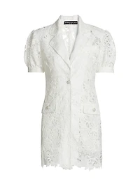 Neira Guipure Lace Blazer Minidress