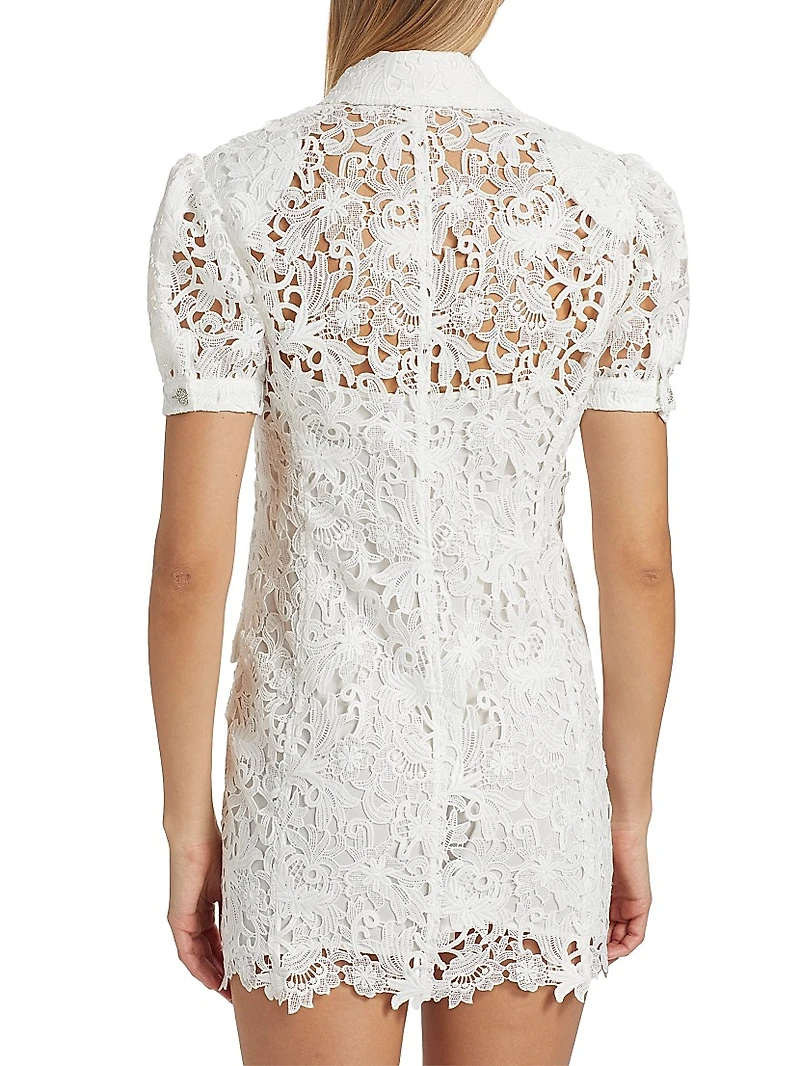 Neira Guipure Lace Blazer Minidress