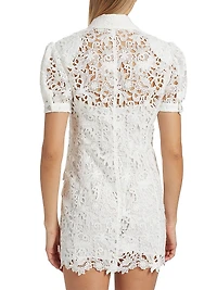 Neira Guipure Lace Blazer Minidress