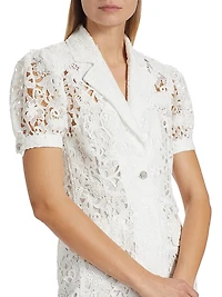 Neira Guipure Lace Blazer Minidress