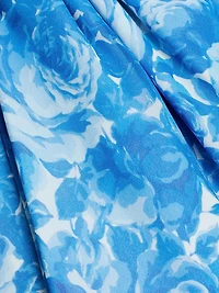 Chelsea Floral Chiffon One-Shoulder Gown