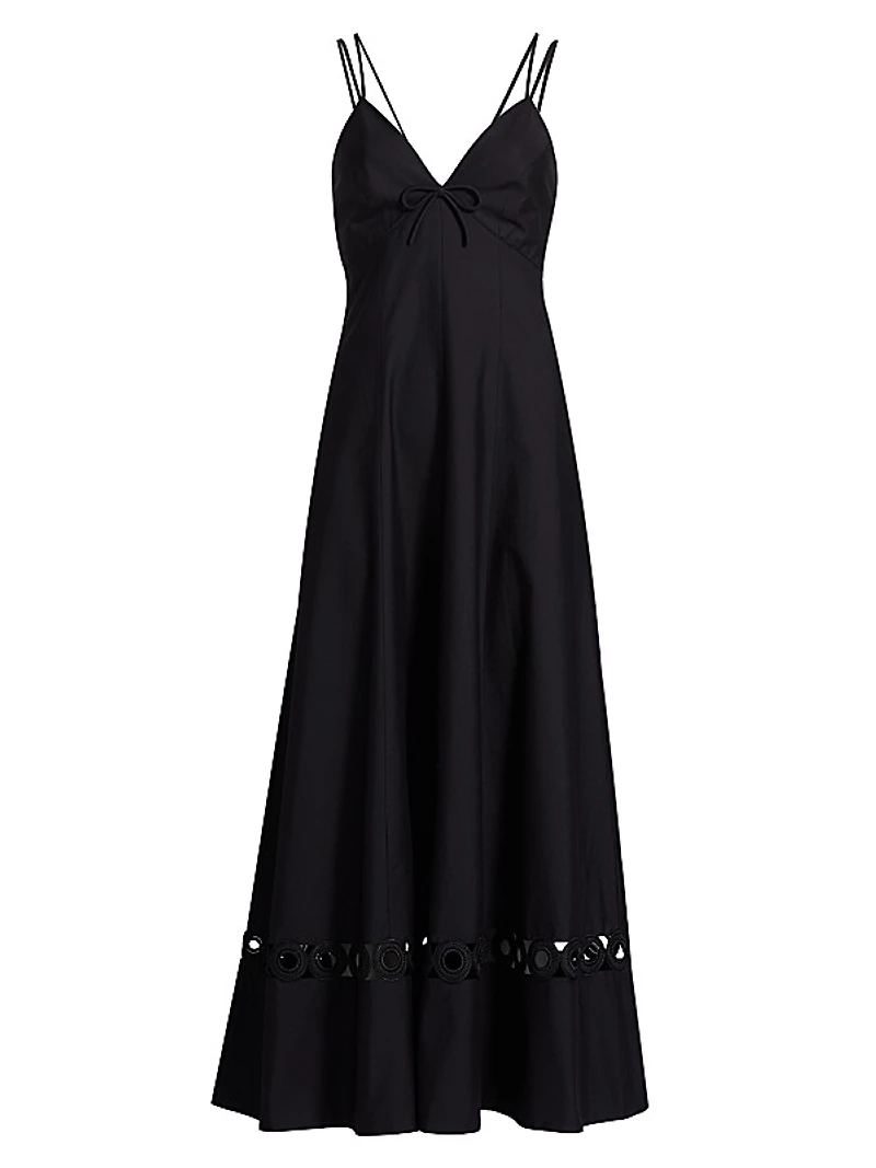Gemma Cut-Out Cotton Maxi Dress