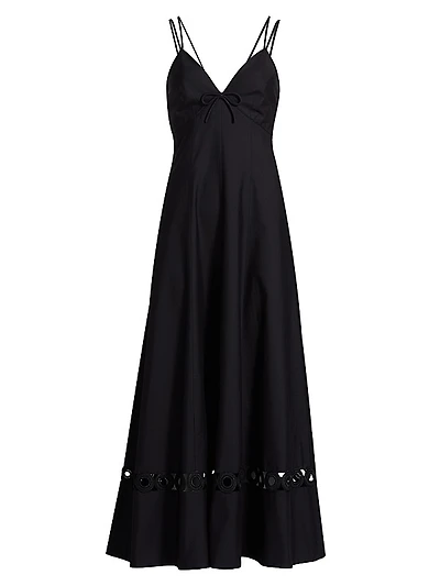 Gemma Cut-Out Cotton Maxi Dress
