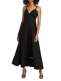 Gemma Cut-Out Cotton Maxi Dress