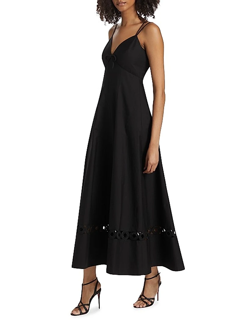 Gemma Cut-Out Cotton Maxi Dress