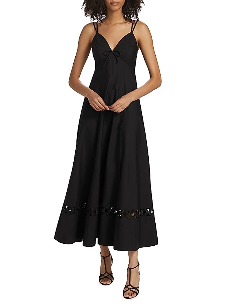 Gemma Cut-Out Cotton Maxi Dress
