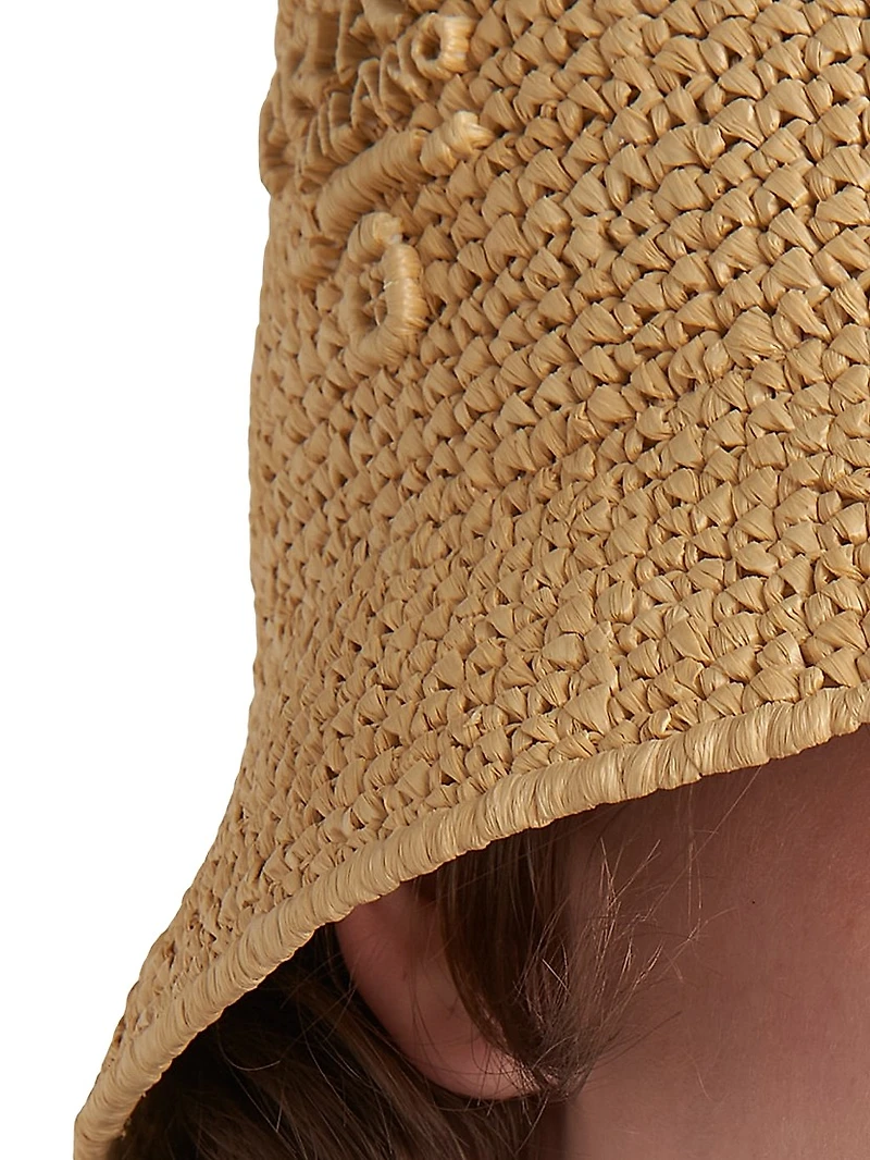Woven Fabric Bucket Hat