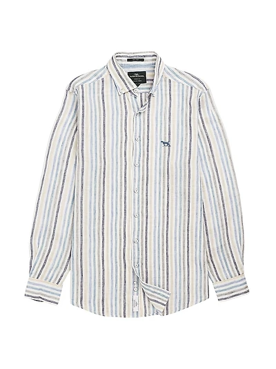 Gimmerburn Striped Linen Slim-Fit Shirt