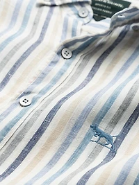 Gimmerburn Striped Linen Slim-Fit Shirt