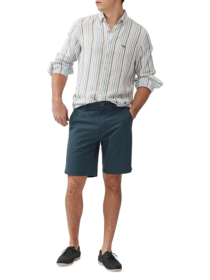 Gimmerburn Striped Linen Slim-Fit Shirt