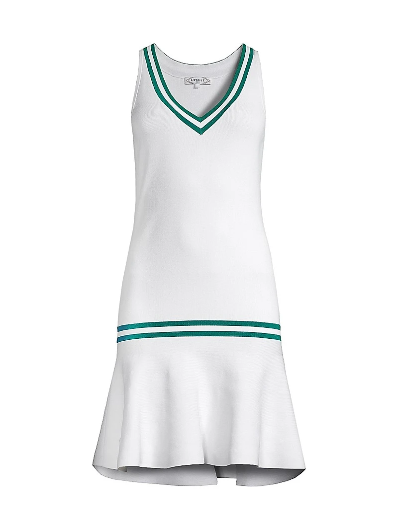 Sweater Drop Waist Tennis Dress
