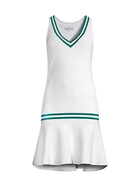 Sweater Drop Waist Tennis Dress