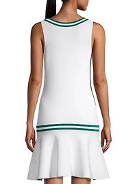 Sweater Drop Waist Tennis Dress
