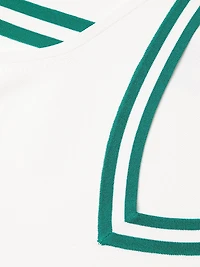 Sweater Drop Waist Tennis Dress