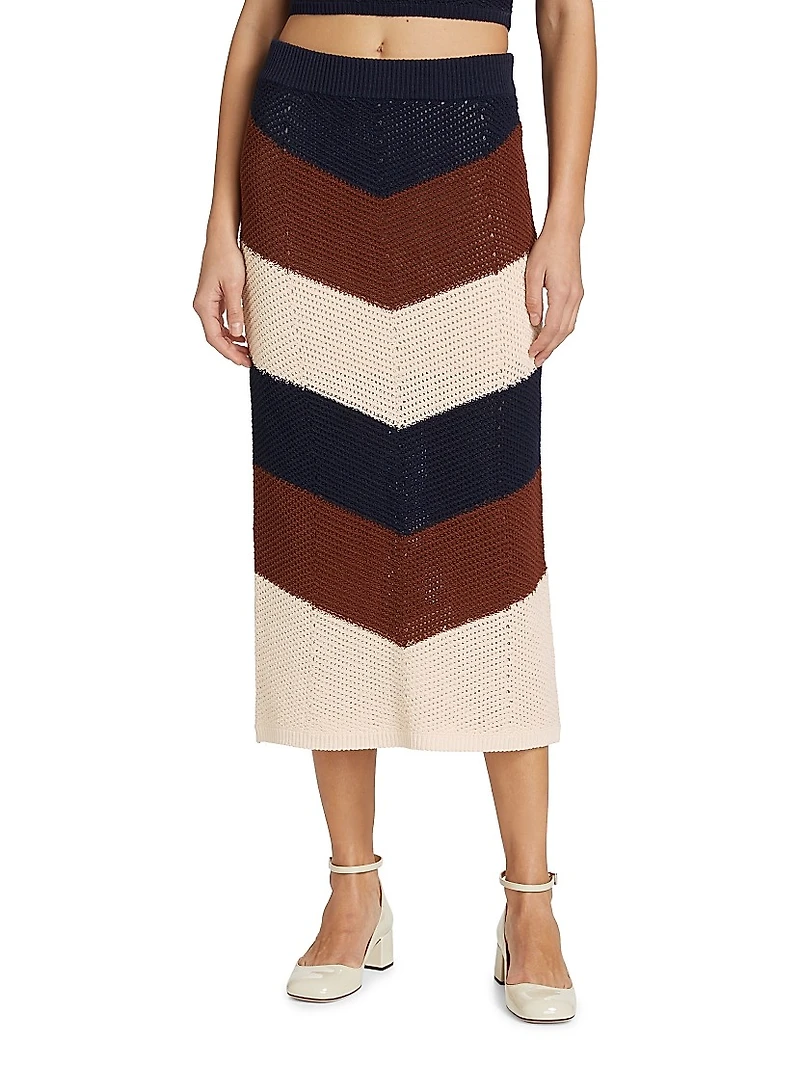 Tia Knit Midi-Skirt