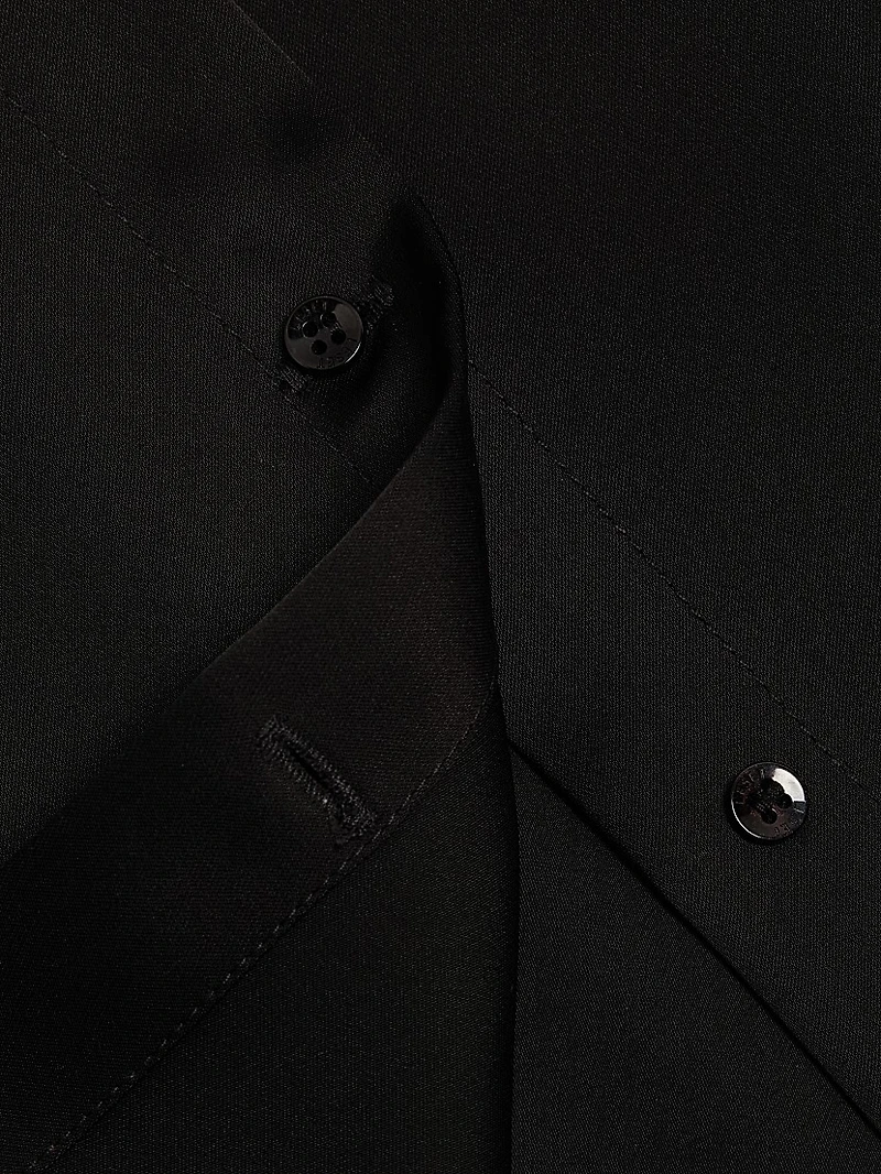 Barb Satin Crewneck Cardigan