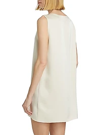 Barb Satin Sleeveless Minidress