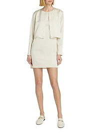 Barb Satin Sleeveless Minidress