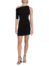 Drapeado Jersey Minidress