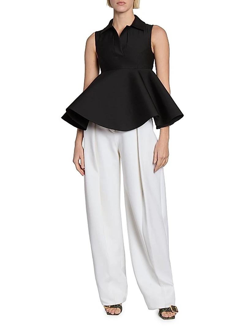 De-Nîmes Cotton Tapered Trousers