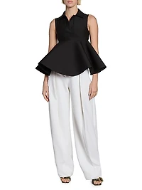 De-Nîmes Cotton Tapered Trousers