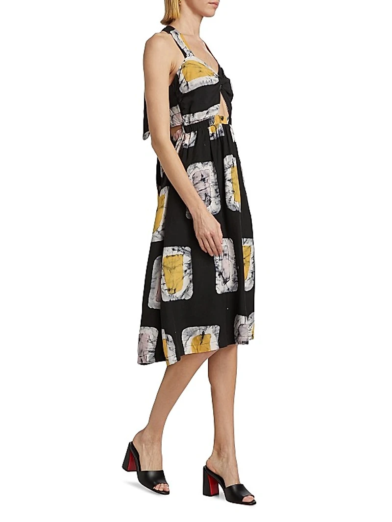 Debo Printed Midi-Dress