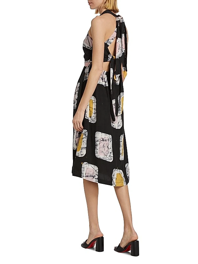 Debo Printed Midi-Dress