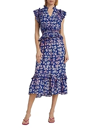 Bukola Printed Tiered Dress