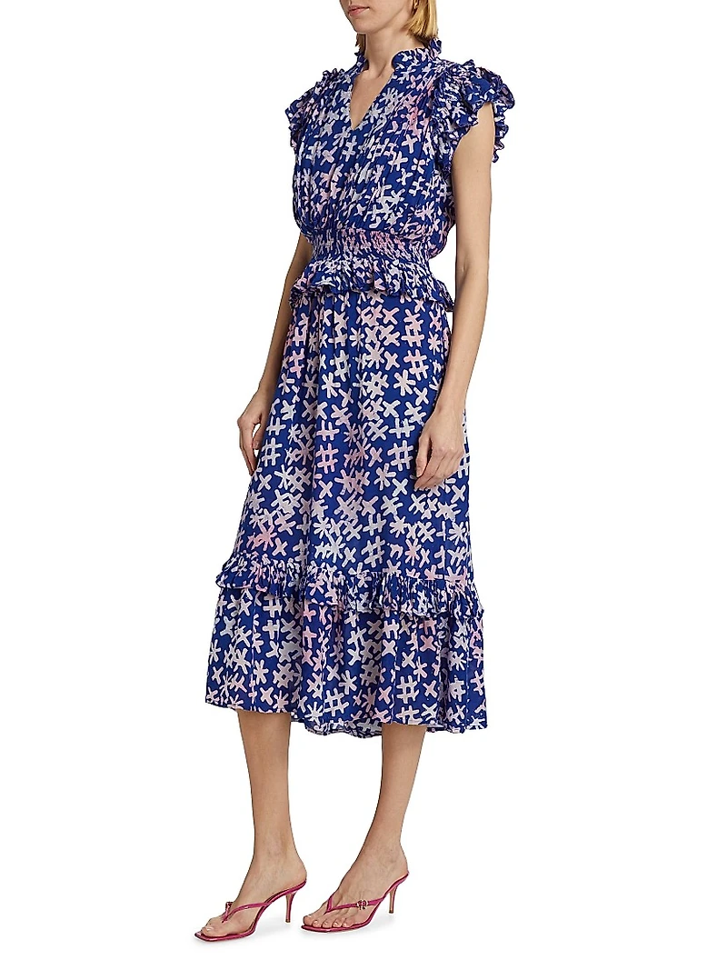 Bukola Printed Tiered Dress