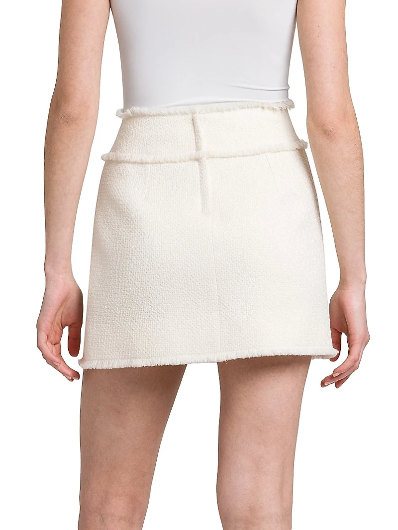 Wool-Blend Tweed Miniskirt