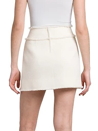Wool-Blend Tweed Miniskirt