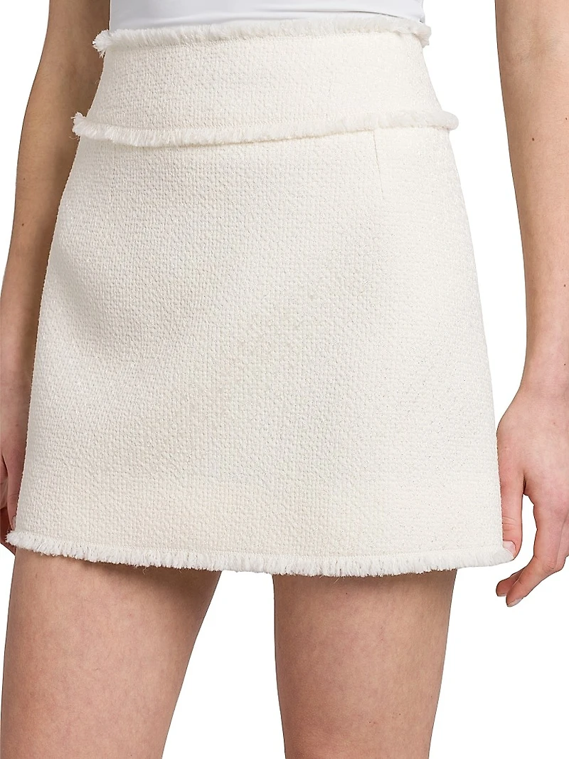 Wool-Blend Tweed Miniskirt