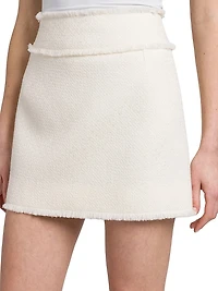 Wool-Blend Tweed Miniskirt