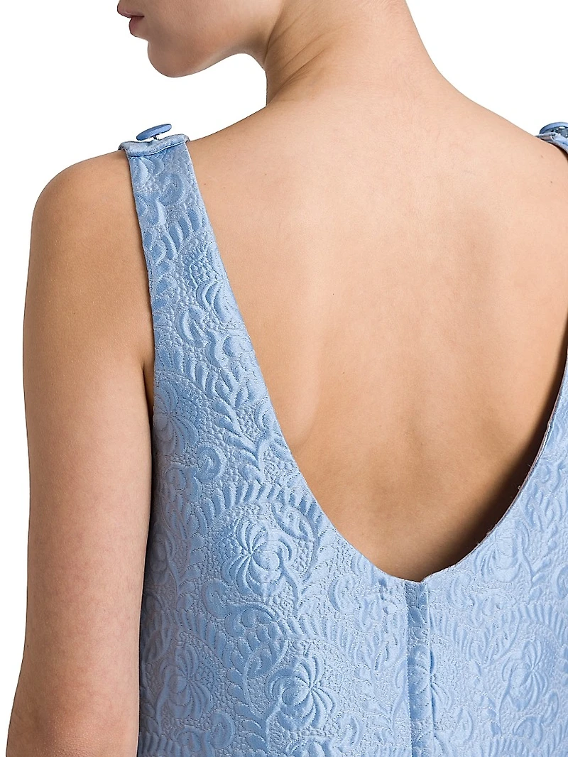 Brocade Shift Minidress