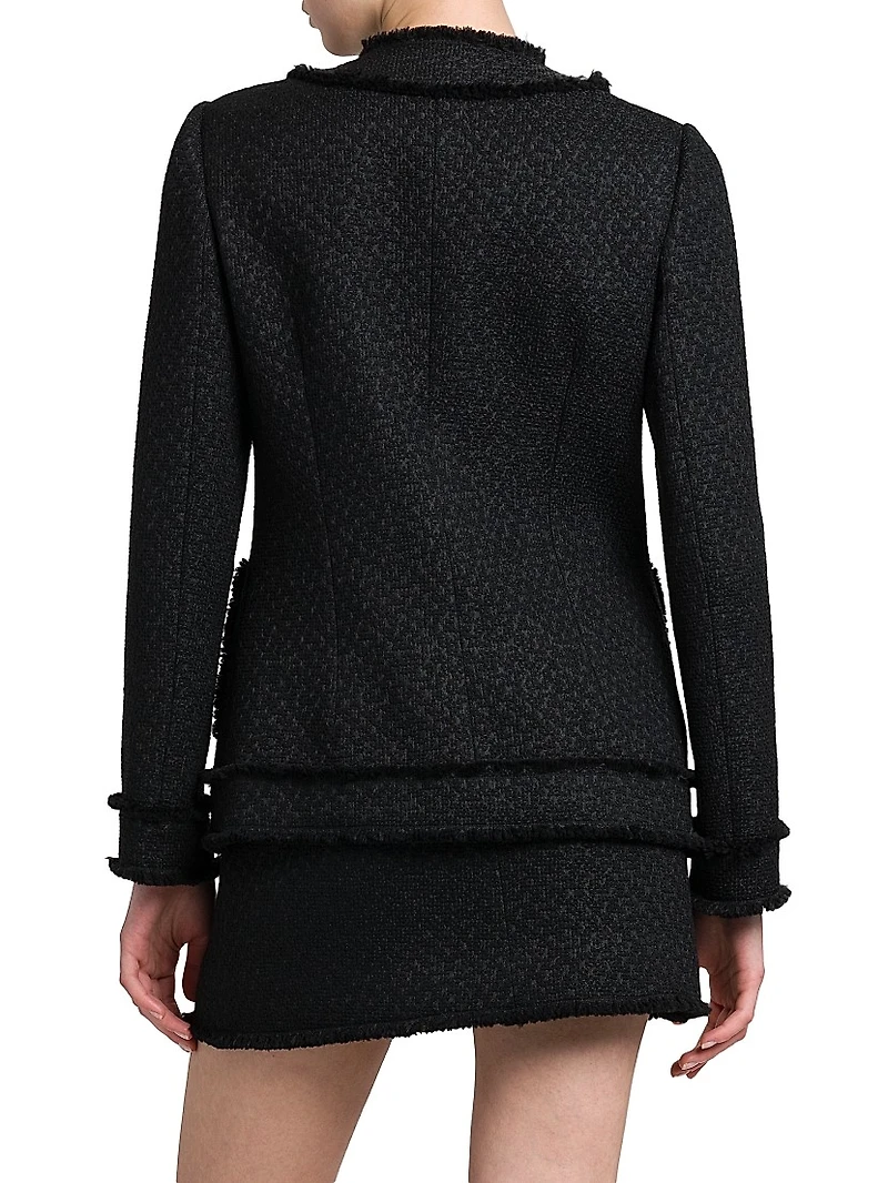Wool-Blend Tweed Jacket