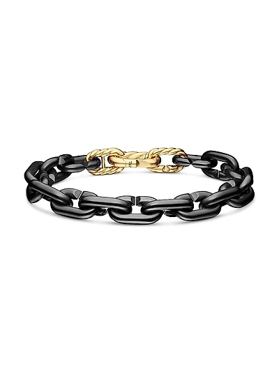 Chain Links Bracelet Black Titanium