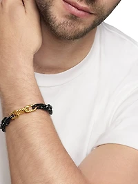 Chain Links Bracelet Black Titanium