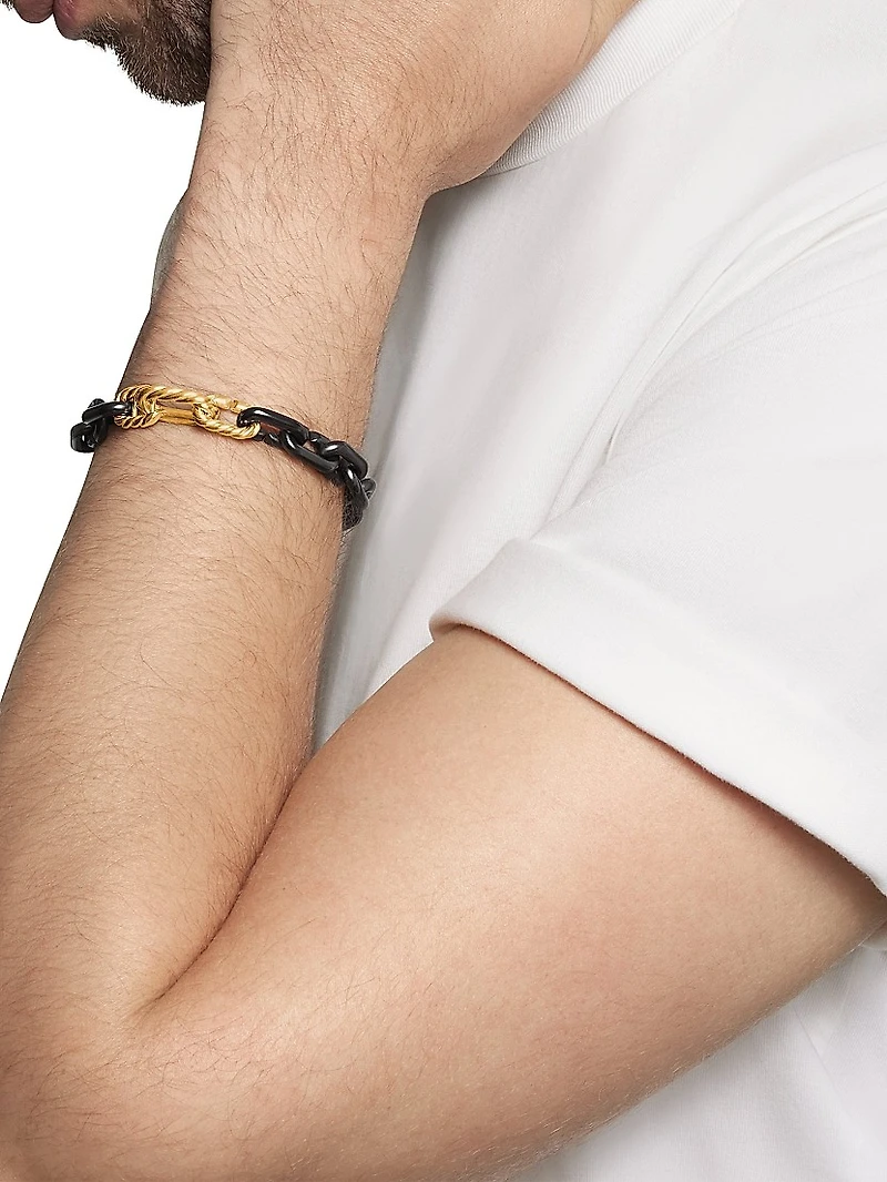 Chain Links Bracelet Black Titanium