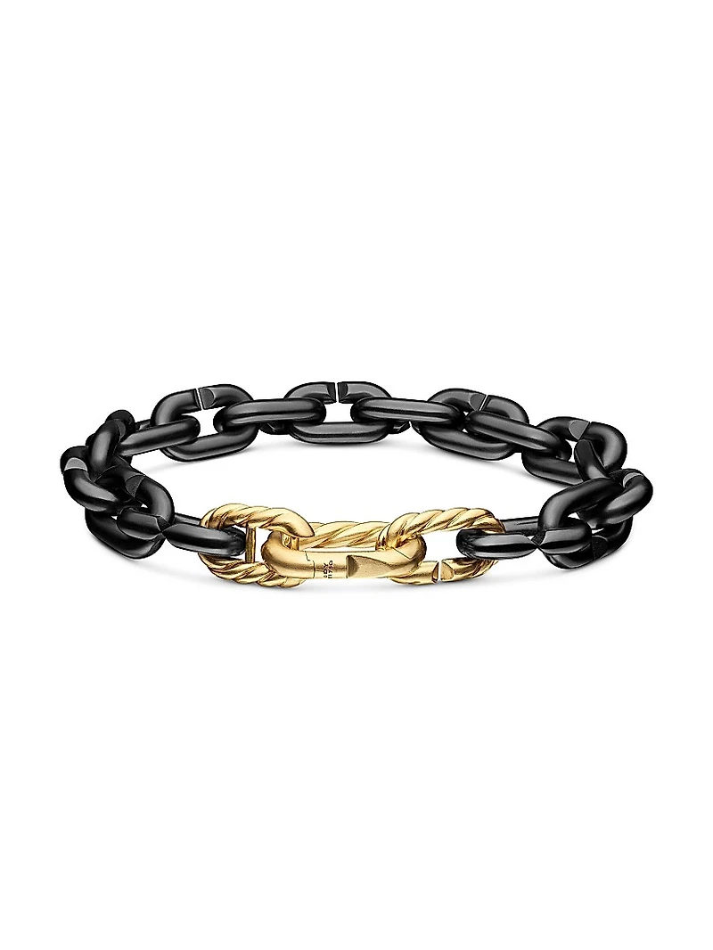 Chain Links Bracelet Black Titanium