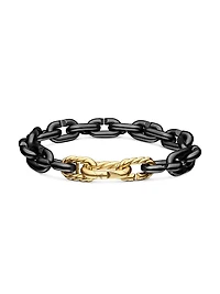 Chain Links Bracelet Black Titanium