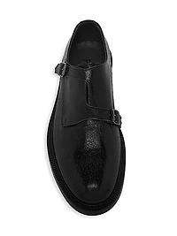 Leather Double-Monk-Strap Shoes