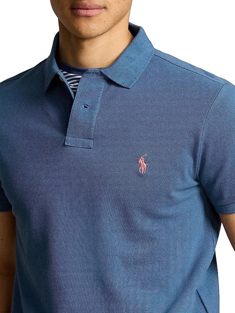 Basic Mesh Polo Shirt